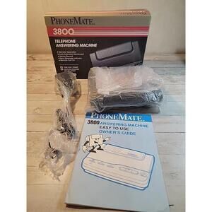 Phone Mate 3800 Telephone Answering Machine ~ New
